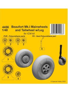 CMK - Beaufort Mk.I Mainwheels and Tailwheel w/Leg