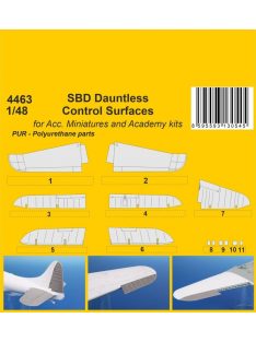   CMK - SBD Dauntless Control Surfaces / for Acc. Miniartures and Academy kits