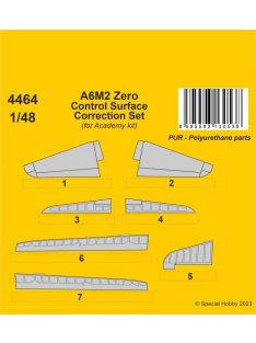   CMK - A6M2 Zero Control Surface Correction Set / for Academy kit