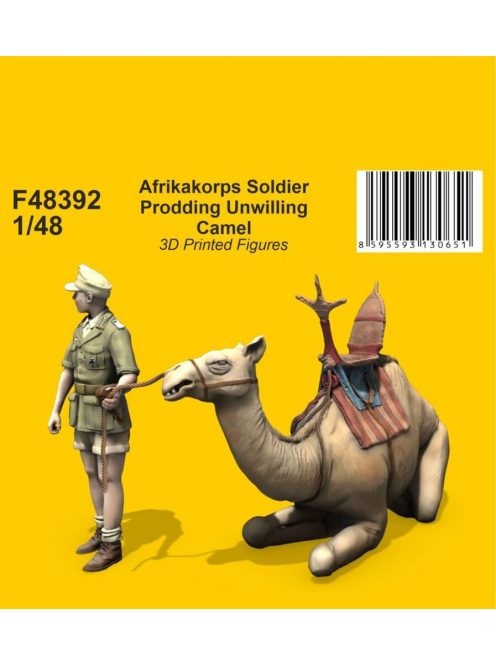 CMK - Afrikakorps Soldier Prodding Unwilling Camel 1/48