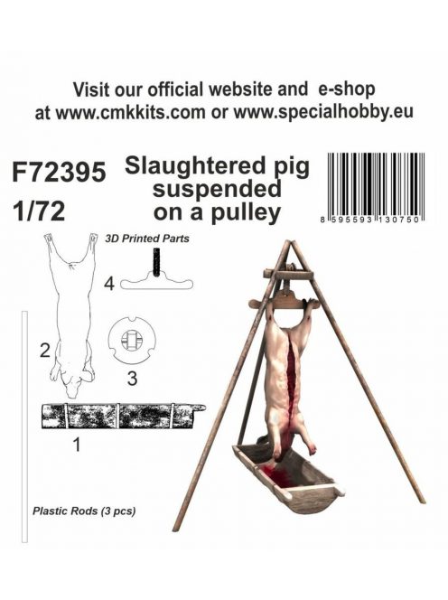 CMK - Slaughtered pig suspended on a pulley 1/72