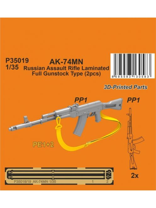 CMK - AK-74MN Soviet/Russian Assault Rifle / Laminated Full Gunstock Type 1/35  (2 pcs.)