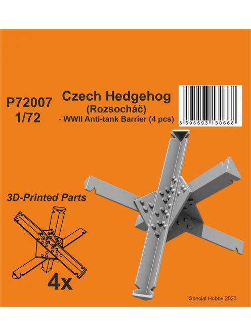 CMK - Czech Hedgehog (Rozsochá?) - WWII Anti-tank Barrier (6 pcs) 1/72