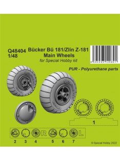 CMK - Bücker Bü 181/Zlin Z-181 Main Wheels