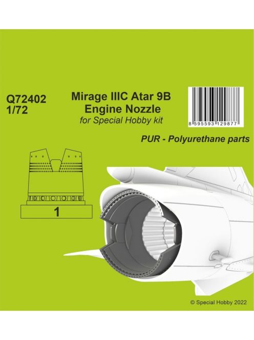 CMK - Mirage IIIC Atar 9B Engine Nozzle for Special Hobby kit