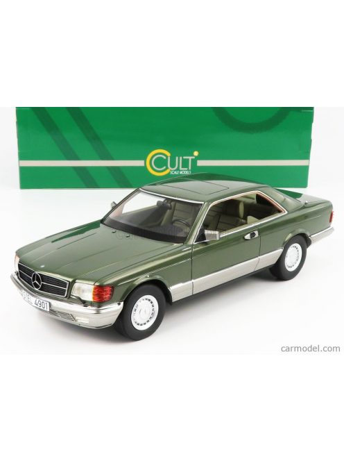 Cult-Scale Models - Mercedes Benz S-Class 380Sec (C126) Coupe 1982 Green Met