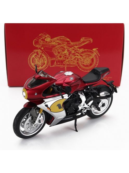 Cm-Models - MV AGUSTA 800 SUPERVELOCE N 1 AGO 2022 MATT RED SILVER BLACK