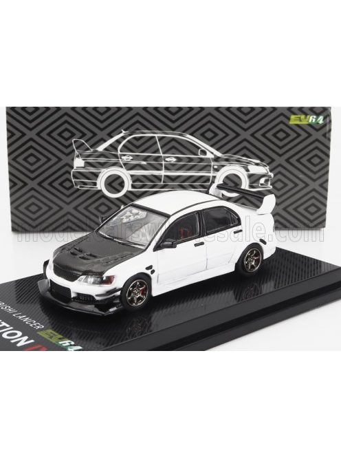 Cm-Models - MITSUBISHI LANCER EVO IX 2003 WHITE CARBON BLACK