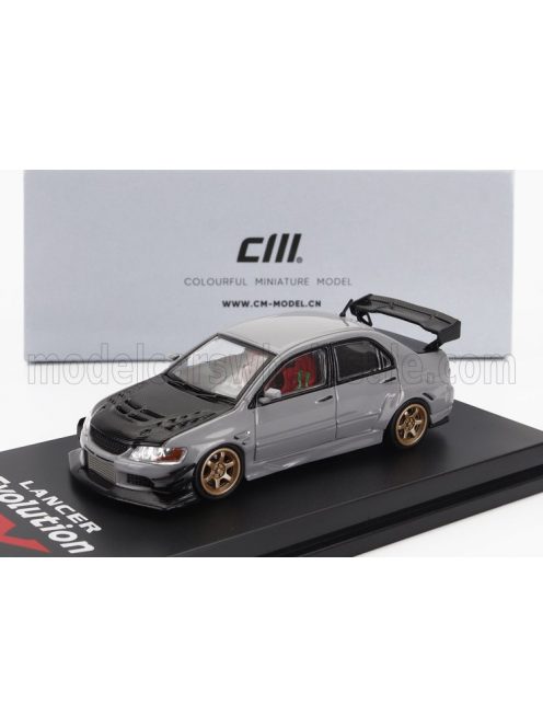 Cm-Models - MITSUBISHI LANCER EVO IX 2003 GREY CARBON BLACK