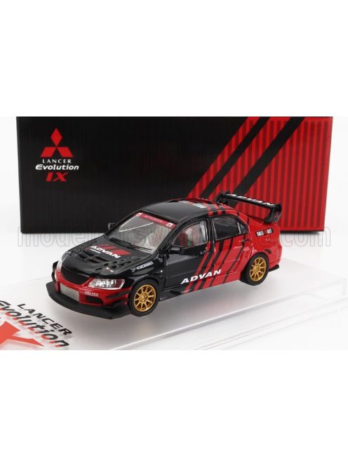 Cm-Models - MITSUBISHI LANCER EVO IX N 0 RACING ADVAN 2003 BLACK RED