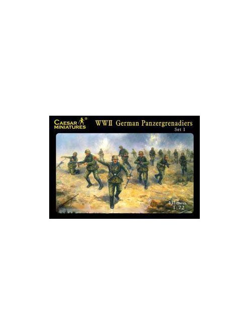 Caesar Miniatures - WWII German Panzergrenadiers set1 (fertig bemalt)