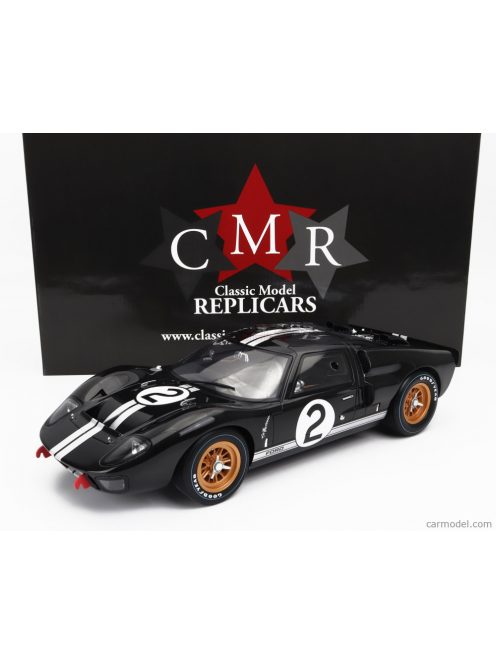 Cmr - Ford Usa Gt40 Mkii 7.0L V8 Team Shelby American Inc. N 2 Winner 24H Le Mans 1966 B.Mclaren - C.Amon Black Silver