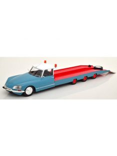   Cmr - 1:18 Citroen Ds Tissier Car Transporter 1970 Blue/Red (Modelcar Citroen Ds 19 Not Included!) Models