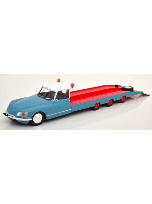 Cmr - 1:18 Citroen Ds Tissier Car Transporter 1970 Blue/Red (Modelcar Citroen Ds 19 Not Included!) Models