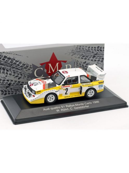 Cmr - 1:43 Audi Quattro Sport E2 Night Version #2 4Th Rallye Monte Carlo 1986 Röhrl, Geistdörfer Models