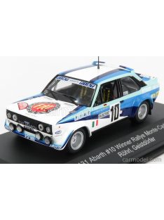   Cmr - Fiat 131 Abarth Team Fiat Italia N 10 Winner Rally Montecarlo 1980 W.Rohrl - C.Geistdorfer White 2 Tone Blue