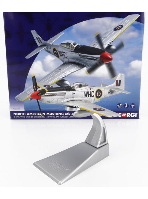 Corgi - NORTH AMERICAN MUSTANG MKIV MILITARY AIRPLANE 1945 MILITARY SILVER