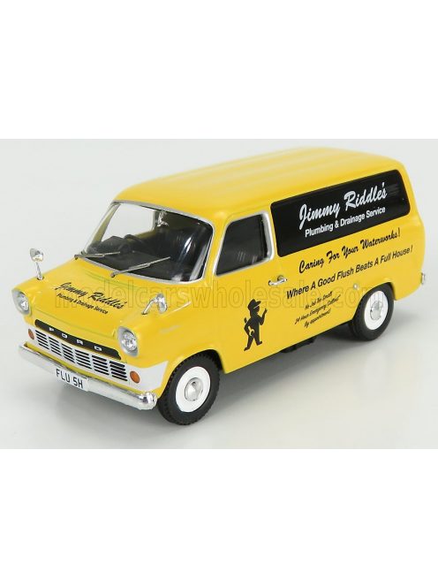 Corgi - FORD ENGLAND TRANSIT MKI VAN JIMMY RIDDLES 1970 YELLOW