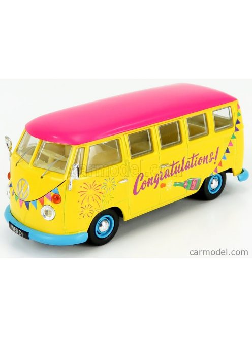 Corgi - Volkswagen T1 Minibus Congratulations 1961 Yellow Fucsia