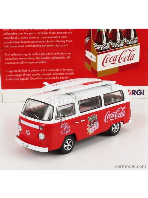 Corgi - Volkswagen T1 Minibus Coca-Cola With Surfboard 1961 White Red