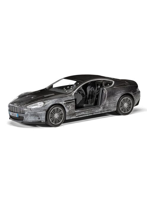 Corgi - ASTON MARTIN DBS 2008 (damaged version) - 007 JAMES BOND - QUANTUM OF SOLACE GREY MET