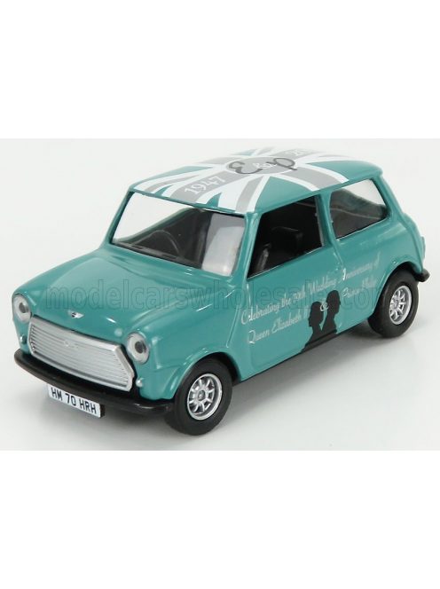 Corgi - MINI COOPER 1961 - CELEBRATING THE 70th WEDDING ANNIVERSARY OF QUEEN ELIZABETH II & PRINCE PHILIP GREEN