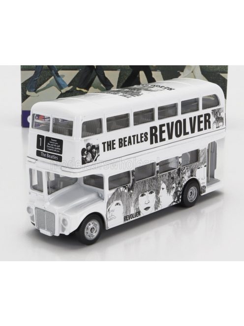 Corgi - ROUTEMASTER RML 2757 AUTOBUS LONDON 1956 - THE BEATLES - REVOLVER WHITE BLACK