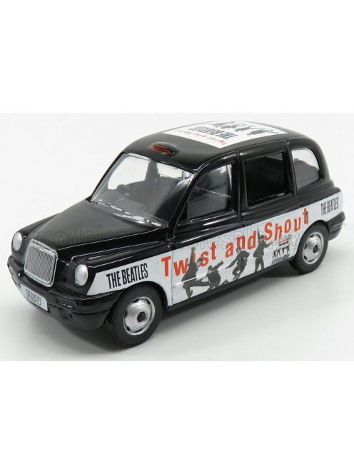 Corgi - AUSTIN LONDON TAXI LTI TX4 2007 - THE BEATLES - TWIST AND SHOUT BLACK WHITE