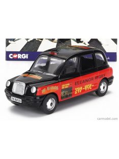   Corgi - Austin London Taxi Lti Tx4 2007 - The Beatles - Eleanor Rigby - Yellow Submarine Red Black