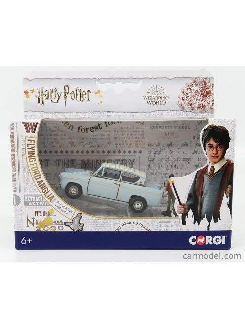 Corgi - Ford England Anglia Harry Potter - Movie - With Figures Movie Light Blue White