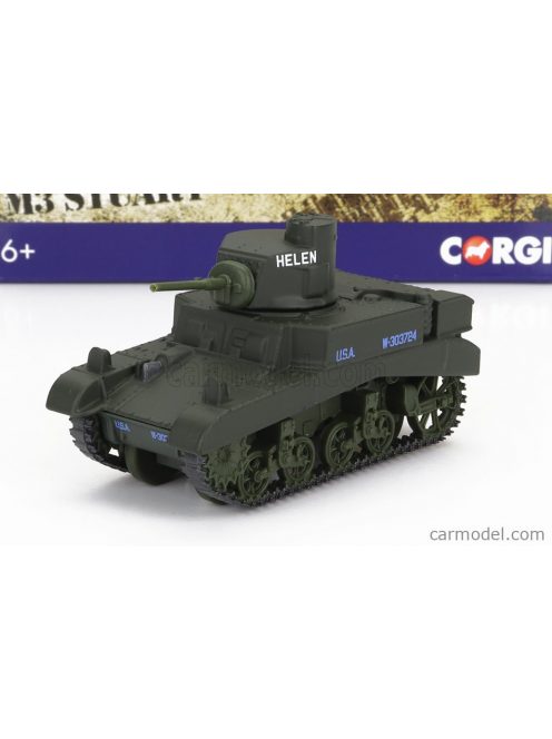 Corgi - Tank M3 Stuart 1945 - Cm. 7.0 Military Green