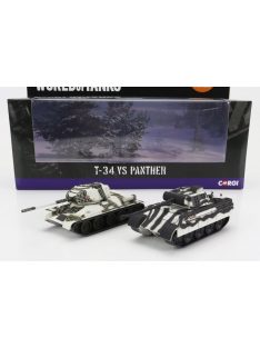 Corgi - TANK SET 2X T-34 + PANTHER 1945 MILITARY CAMOUFLAGE