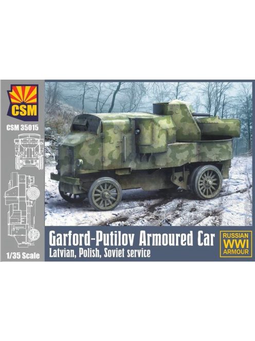 Copper State Models - 1/35 Garford-Putilov Armoured Car Latvian, Polish, Soviet Service