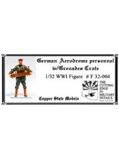   Copper State Models - 1/32 German aerodrome personnel with grenades crade