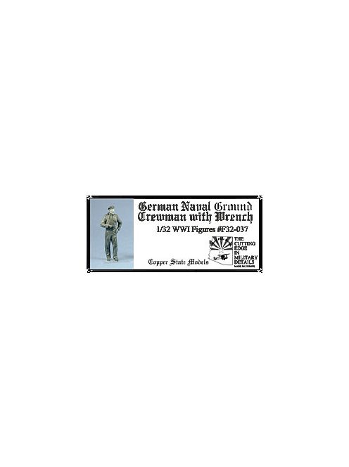 Copper State Models - 1/32 German Naval mechanic with wrench