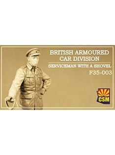   Copper State Models - 1/35 British Armoured Car Division Serviceman with a shovel