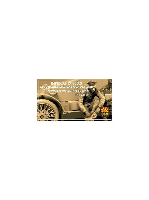 Copper State Models - 1/35 Imperial Russian Automobile Machine Gun Platoon crewman wearing boots