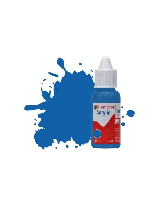 Humbrol - HUMBROL ACRYLIC DROPPER BOTTLE 14ML No 52 Baltic Blue - Metallic