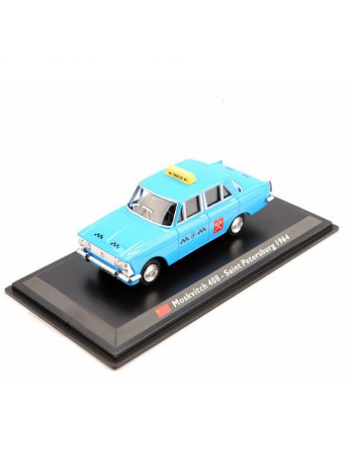 Deagostini - 1:43 1964 Moskwitch 408 Moscow Taxi, Blue