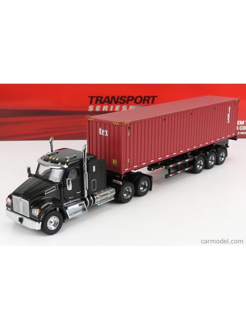 Dm-Models - Kenworth T880 Sbfa Truck Container 40" 1990 Black Brown