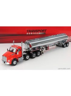   Dm-Models - Kenworth T880 Truck With Fd9300/Dt-C4 Tanker Petroleum 1990 Red Chrome