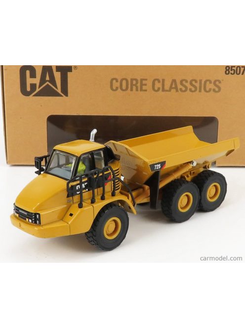 Dm-Models - Caterpillar Cat725 Cassone Ribaltabile Cava 3-Assi - Articulated Truck Yellow Black