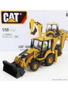   Dm-Models - Caterpillar Cat432F2 Ruspa Gommata Con Escavatore - Ecavator And Scraper Tractor Wheel Loader Yellow Black