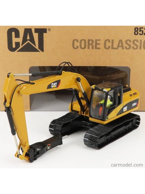 Dm-Models - Caterpillar Cat320D Escavatore Cingolato - Tractor Hydraulic Excavator Scraper With Hammer Yellow Black