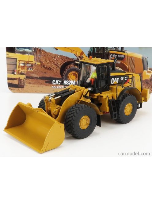 Dm-Models - Caterpillar Cat982M Ruspa Gommata - Scraper Tractor Wheel Loader Yellow Black