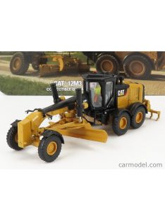   Dm-Models - Caterpillar Cat12M3 Ruspa Livellatrice Gommata - Scraper Tractor Motor Grader Yellow Black