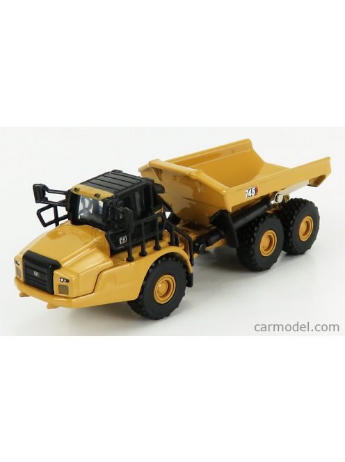 Dm-Models - Caterpillar Cat745 Cassone Ribaltabile Cava 3-Assi - Articulated Truck Yellow Black