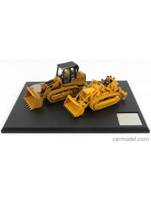 Dm-Models - Caterpillar Set 2X Cat963K + Cat977D Ruspa Cingolata - Tractor Traxcavator Track Loader Yellow Black