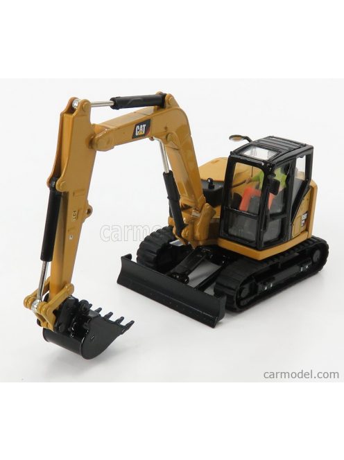 Dm-Models - Caterpillar Cat308 Cr Escavatore Cingolato - Tractor Hydraulic Mini Excavator Yellow Black