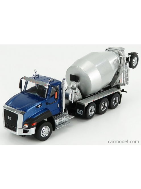 Dm-Models - Caterpillar Ct660 Betoniera Tanker Cement Mixer Truck 4-Assi 2016 Blue Met Silver